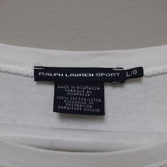 Polo Ralph Lauren Ladies White Long Sleeve White Sweater - Picture 2 of 4